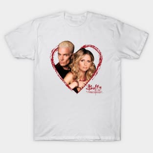 Buffy The Vampire Slayer Spike Love Story Retro Tv Show T-Shirt